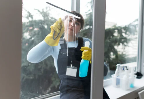 Nettoyage de vitres intérieures et extérieures aux Pieux